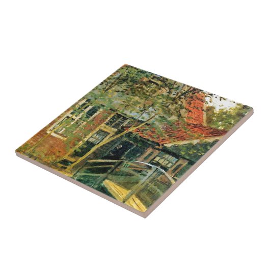 Zaandam, wenig Brücke durch Claude Monet Fliese (Seite)