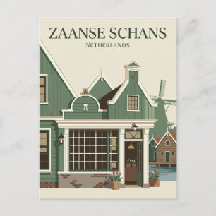Zaanse Schans Niederlande Postkarte
