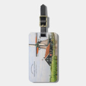 Zaanse Schans Windmill Watercolor Dutch Heritage  Gepäckanhänger (Vorderseite vertikal)