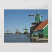 Zaanse Schans Windmills in Holland Postkarte (Vorderseite)