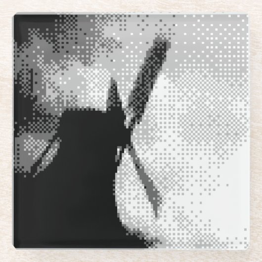 Zaanse Schans Windmühlen Glasuntersetzer (Vorderseite)