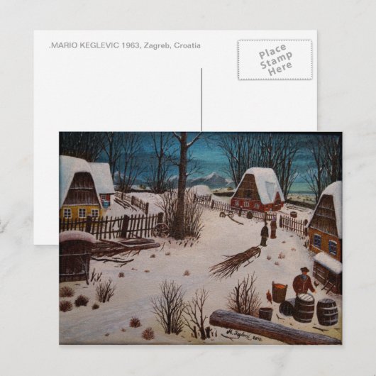 Zabok_24X18cm Postkarte (Vorne/Hinten)