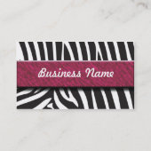 Zabra Visitenkarte (Rückseite)