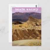 Zabriskie Point Death Valley National Park Postkarte (Vorne/Hinten)