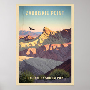 Zabriskie Point Death Valley Nationalpark V01 Poster