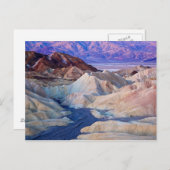 Zabriskie Point vor Morgengrauen Postkarte (Vorne/Hinten)