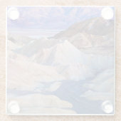 Zabriskie Punkt vor Dämmerung Glasuntersetzer (Rückseite)