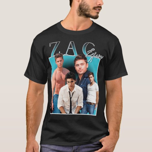 Zac Efron Bolton Schauspieler T-Shirt (Vorderseite)