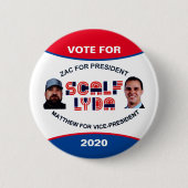 Zac Scalf für Präsident 2020 Button (Vorderseite)