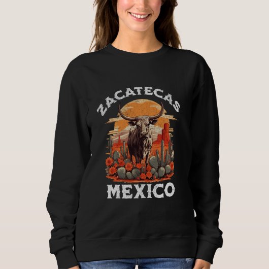 Zacatecas Mexico Mi Pueblo Querido Sweatshirt (Vorderseite)
