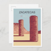 Zacatecas Mexiko Kunst, Dichtung und Musik Postkarte (Vorne/Hinten)