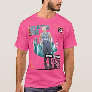 Zach Collins Basketball Art Spuren 2 T-Shirt