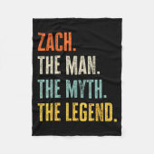 Zach The , Man Myth Legend, Funny Name Zach Fleecedecke (Vorderseite)