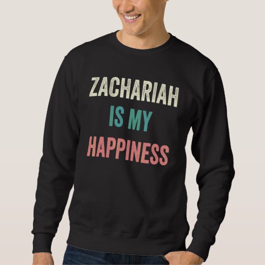 Zachariah ist mein Glück Sweatshirt (Vorderseite)