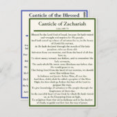 Zachariah und Magnificat-Gebetskarte Postkarte (Vorne/Hinten)