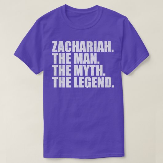 ZachariahZachariah Name Zachariah Vorname T-Shirt (Design vorne)