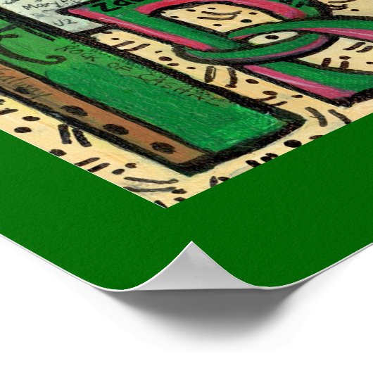 Zachary Bear® Tribut an Irland Poster (Ecke)