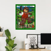 Zachary Bear® Tribut an Irland Poster (Heimbüro)