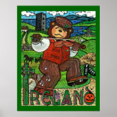 Zachary Bear® Tribut an Irland Poster (Vorne)