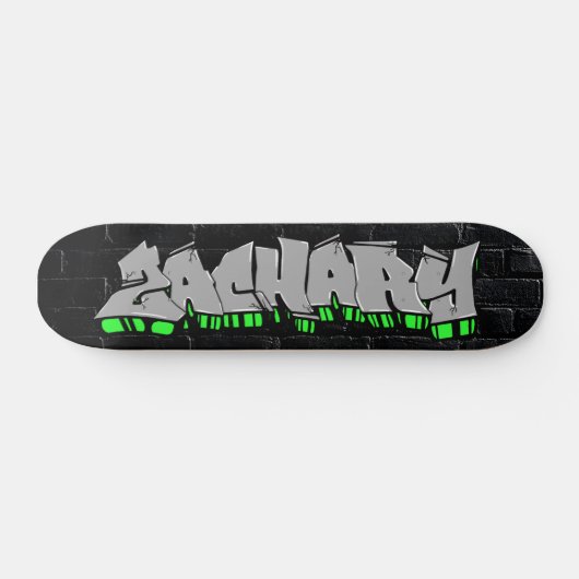 Zachary Graffiti Custom Personalisiert Skateboard (Horizontal)