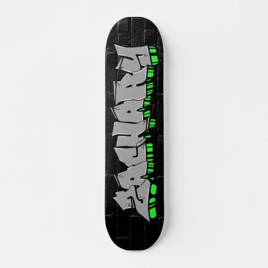 Zachary Graffiti Custom Personalisiert Skateboard (Vorne)