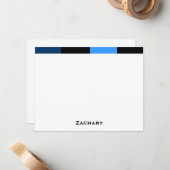 Zachary Royal Navy Blue Dankeschön Karte (Vorderseite/Rückseite Beispiel)