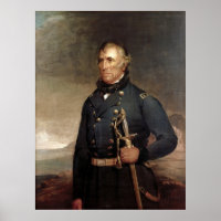 ZACHARY TAYLOR Portrait von Joseph Henry Bush Prin