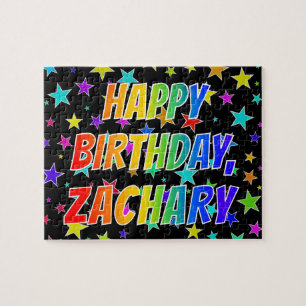 "ZACHARY" Vorname, Fun "HAPPY BIRTHDAY" Puzzle