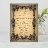Zachée Formal Wedding Invitation 5,5" x 7,5" Einladung (Stehend Vorderseite)