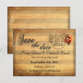 Zachée IV Save the Date Postkarten (Vorne/Hinten)