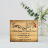 Zachée IV Save the Date Postkarten (Stehend Vorderseite)