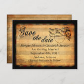 Zachée Save the Date Postcards Ankündigungspostkarte (Vorne/Hinten)