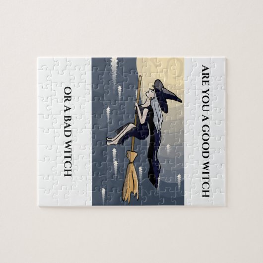 Zack auf ein Besen-Rätsel. Puzzle (Horizontal)