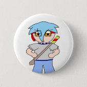Zack Dragonblade Knopf - Zack Dragonblade Button (Vorderseite)