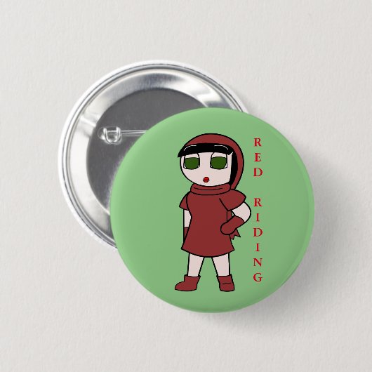 Zack Dragonblade - Red Riding Button (Vorne & Hinten)