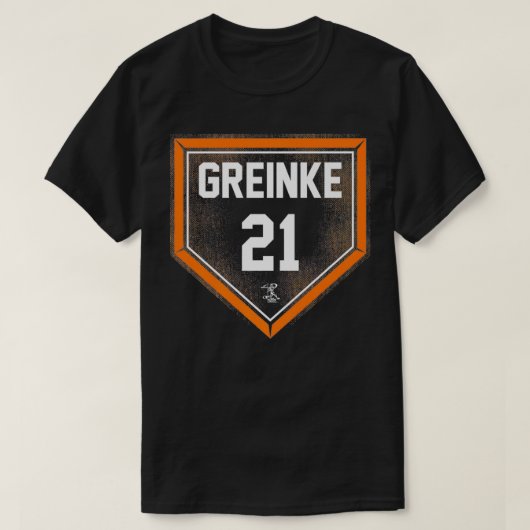 Zack Greinke Zuhause Plate Gameday Premium T-Shirt (Design vorne)