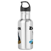 Zack Name mit Pinguin, Wasserflasche (Rückseite)