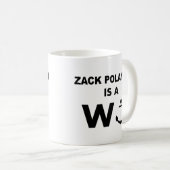 Zack Polanski Anchor Design Tasse Lustig Minimalis (VorderseiteRechts)