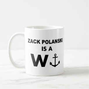 Zack Polanski Anchor Design Tasse Lustig Minimalis