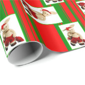 Zackary Kaninchen-WeihnachtsPackpapier Geschenkpapier (Rolleneckpunkt)