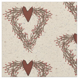 Zacken-Beeren-Herz-Kranz-Gewebe Stoff