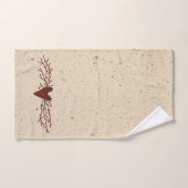 Zacken-Beeren-Herz-Tuch-Set Badhandtuch Set (Handtuch)