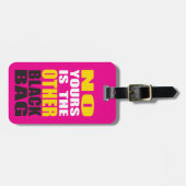 Zacken Sie anderen schwarzen Gepäckanhänger (Vorderseite horizontal)