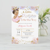 Zacken Sie eine kleine Prinzessin ist auf der Einladung (Stehend Vorderseite)