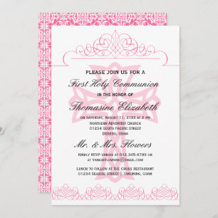 Zacken Sie erste heilige Einladung