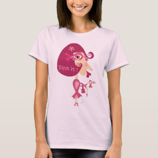 Zacken Sie es rosa Band aus T-Shirt