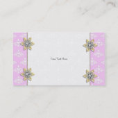 Zacken Sie mit Juwel-Damast-Visitenkarte aus Visitenkarte (Rückseite)