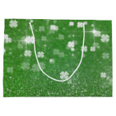 Zackenbarsch Glitzer Clover - Große Geschenktasche Geschenktüte (Rückseite)