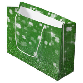 Zackenbarsch Glitzer Clover - Große Geschenktasche Geschenktüte