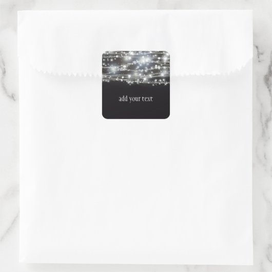 Zackenbarsch-Sticker Quadratischer Aufkleber (Tasche)